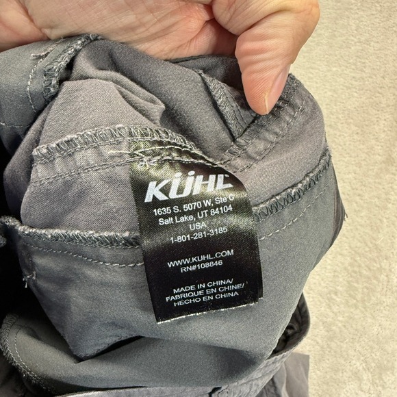 Kuhl Pants Women's 2 The Legendary Pant Gray Cargo Outdoor Hiking Travel Trouser - Picture 7 of 16